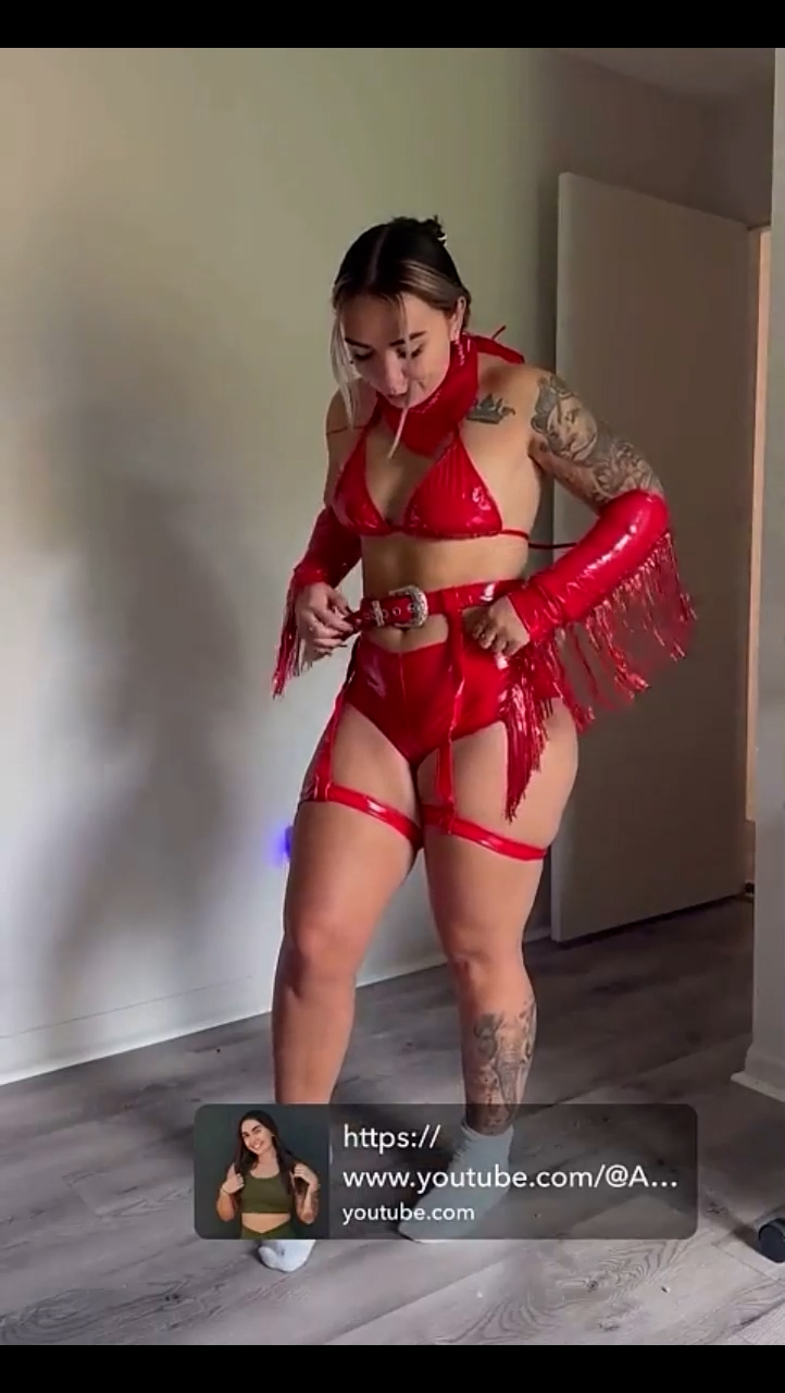 Abby Berner Nude show in red – Onlyfans